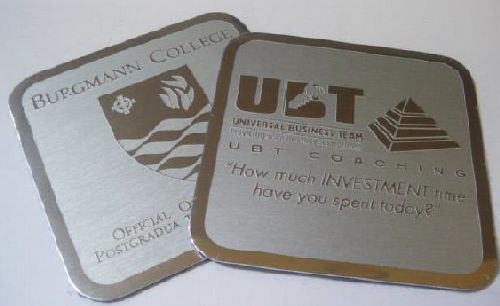 Aluminium Coaster anodised with felt backing D16068